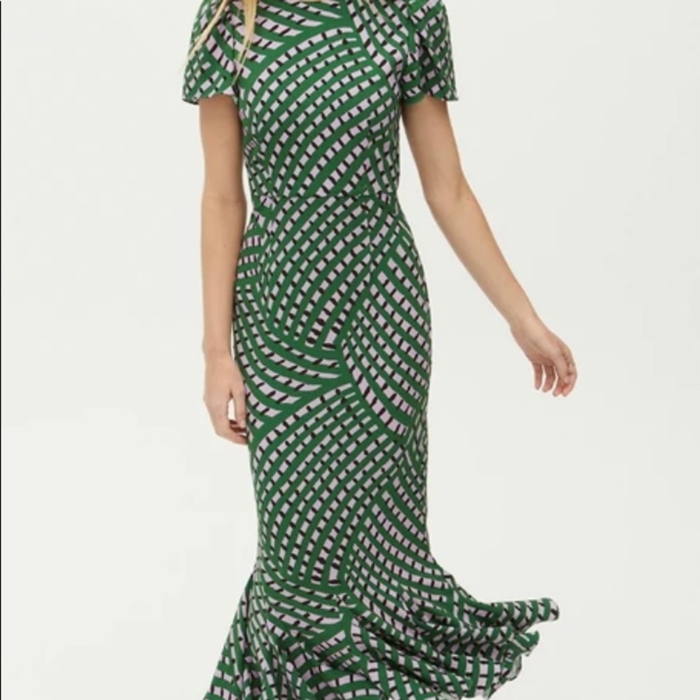 Rhode Lulani Dress in Woven Geo Purple